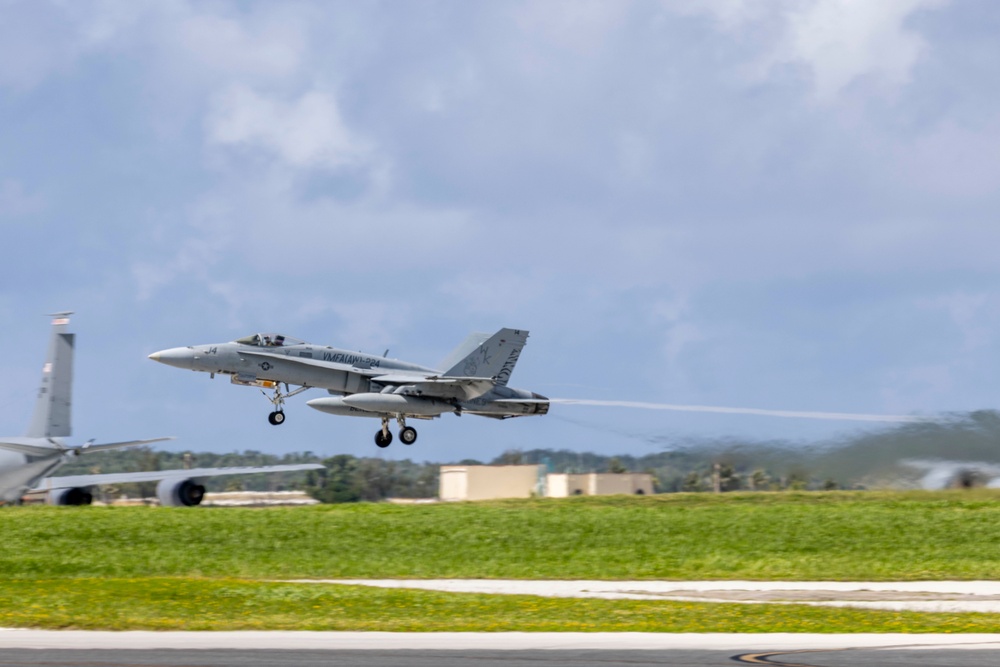 Ready for action: VMFA(AW))-224 showcases skills during Valiant Shield