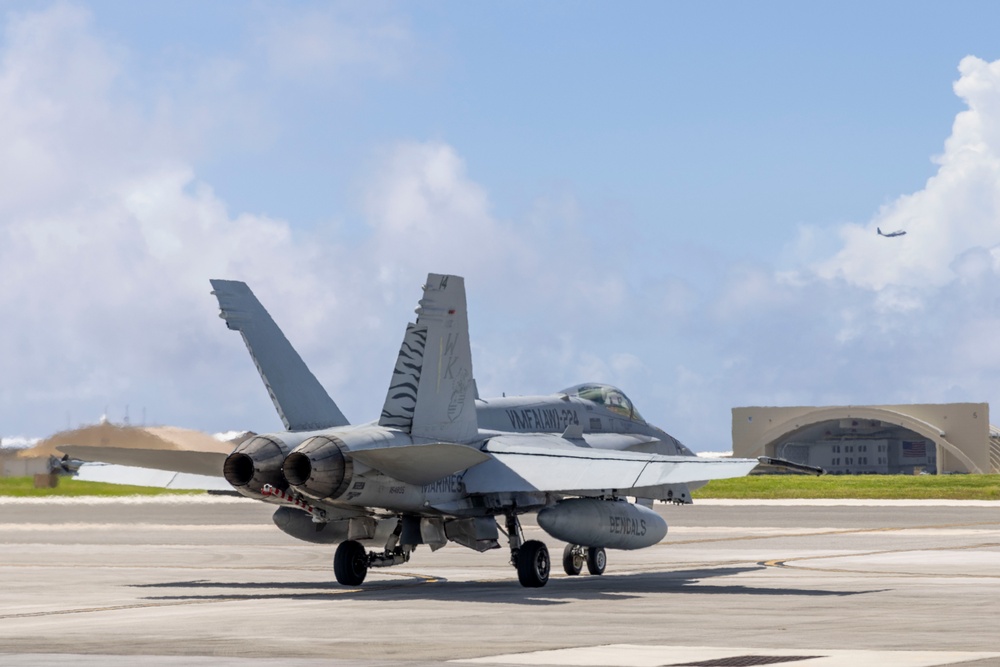 Ready for action: VMFA(AW))-224 showcases skills during Valiant Shield