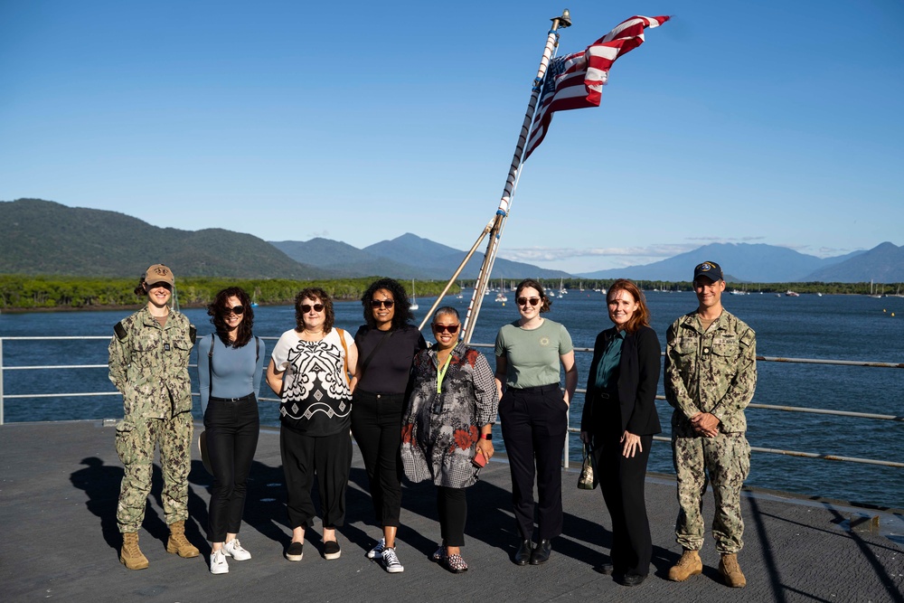 James Cook University Staff Members Tour Emory S. Land