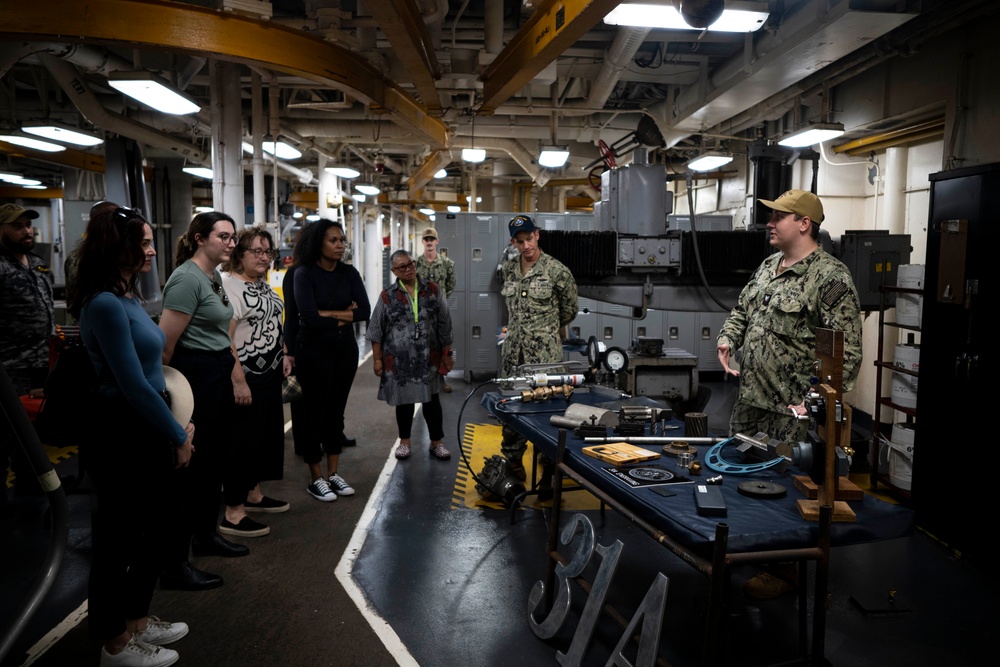 James Cook University Staff Members Tour Emory S. Land
