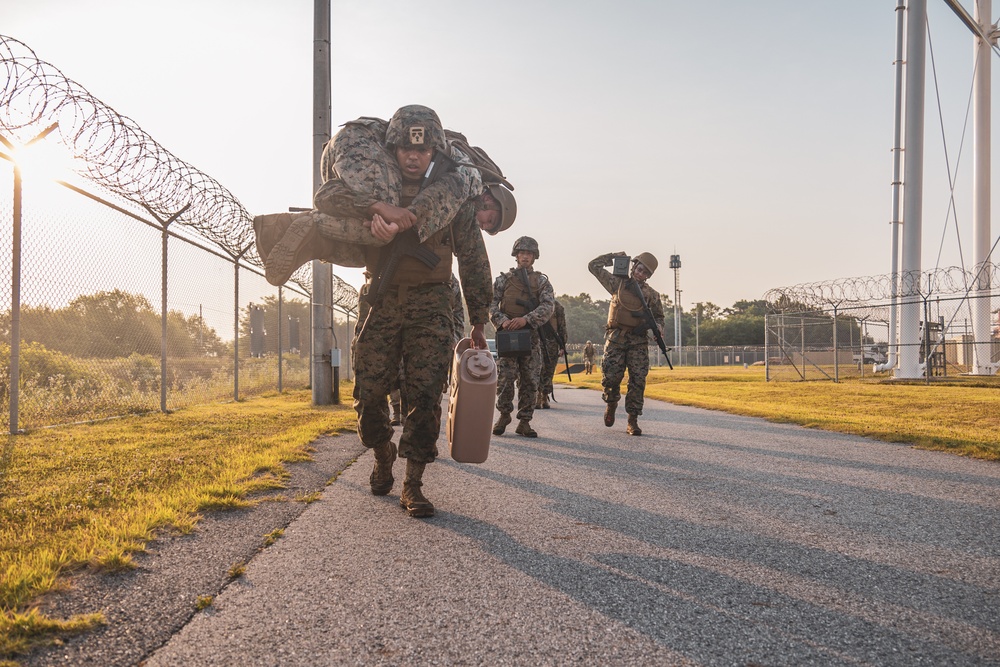 MARFORK Marines and U.S. Army Solider conduct MCMAP Training