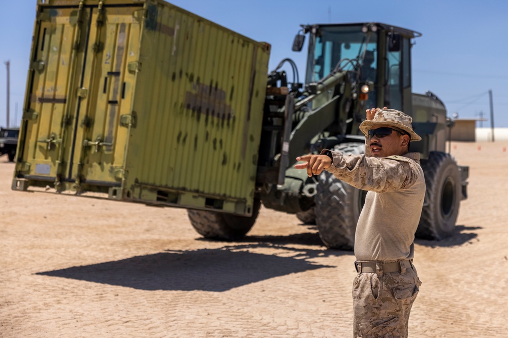 Motor transport Marines move gear for ITX 4-24