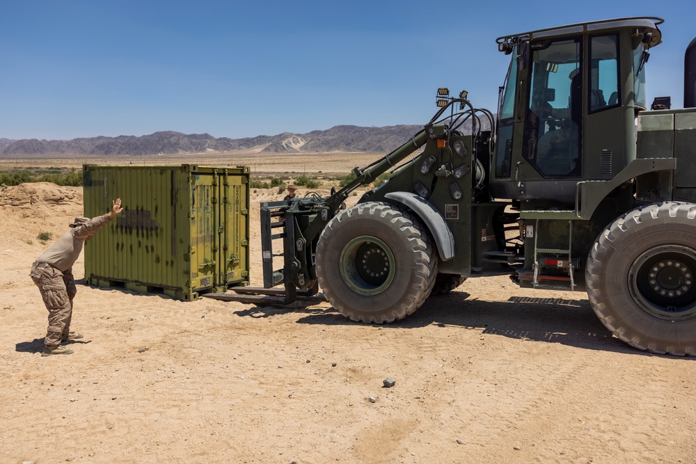 Motor transport Marines move gear for ITX 4-24