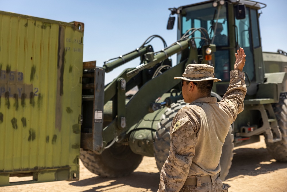 Motor transport Marines move gear for ITX 4-24