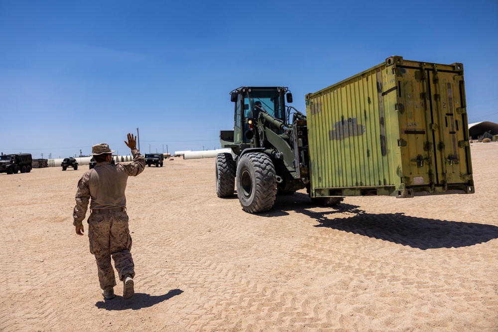 Motor transport Marines move gear for ITX 4-24