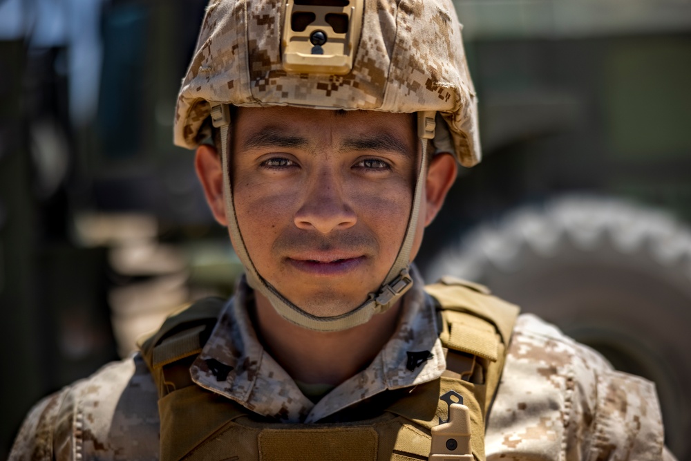 Motor transport Marines move gear for ITX 4-24