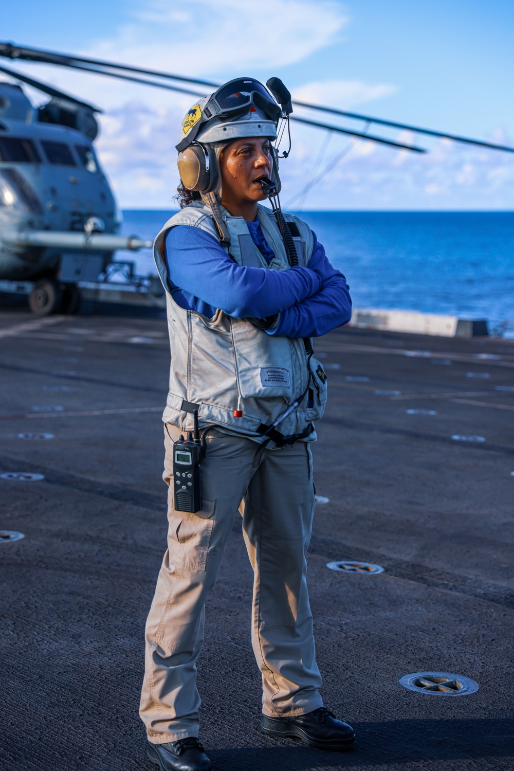 Marines, Sailors Prep the Flight Deck Aboard USS Somerset