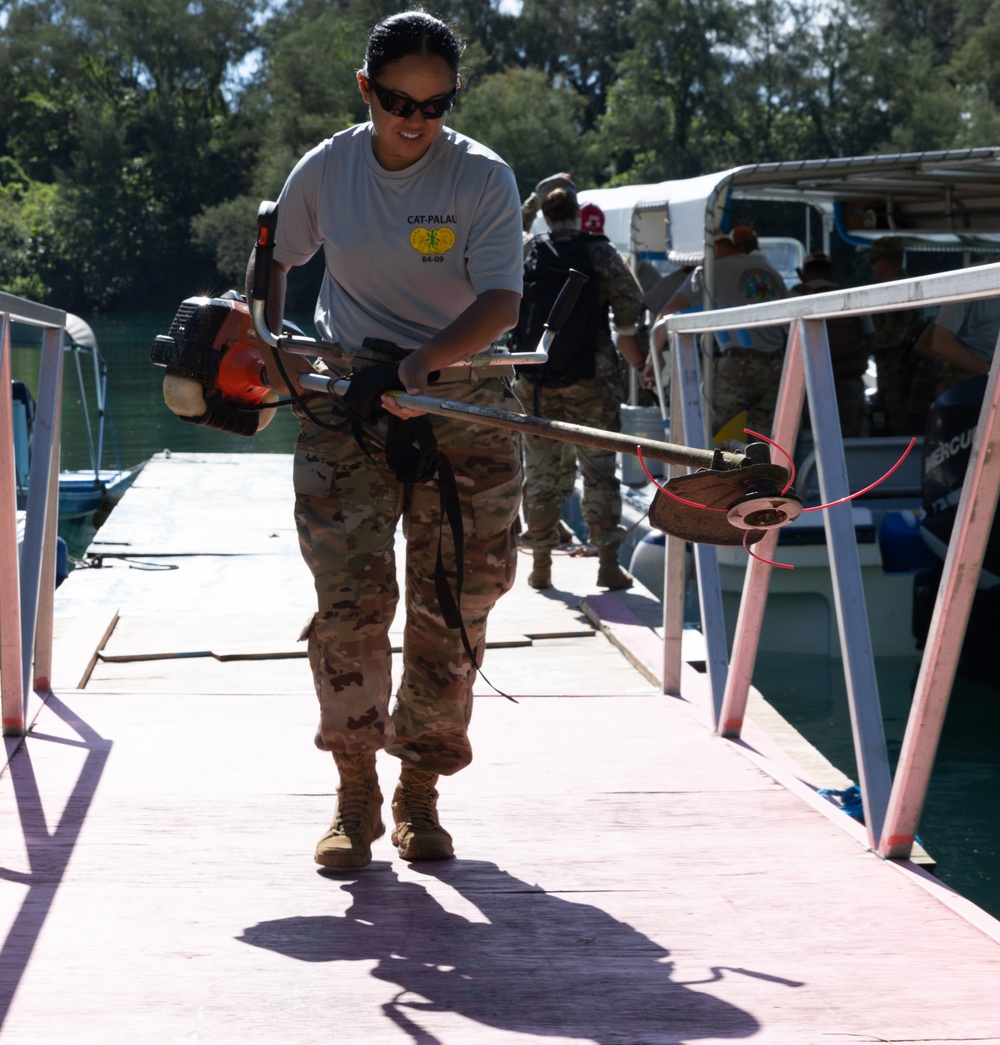 8th TSC CSM visits CAT team in Palau
