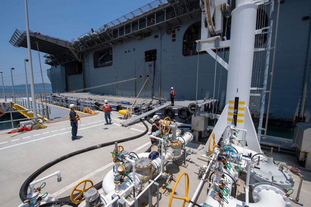 USS America (LHA 6) Refuels at Yokose Fuel Terminal