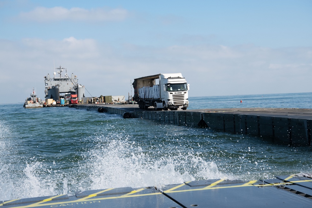 Aid delivered across Trident Pier