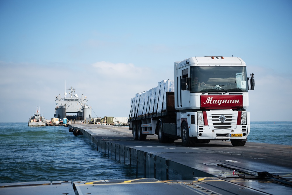 Aid delivered across Trident Pier