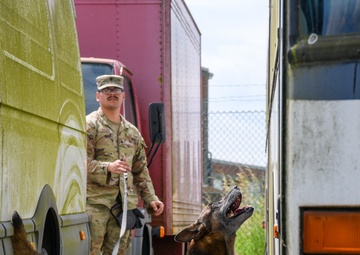 MWD Certification on Chièvres Air Base