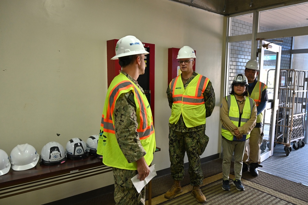 Commander, U.S. Naval Forces Japan Visits White Beach Naval Facility