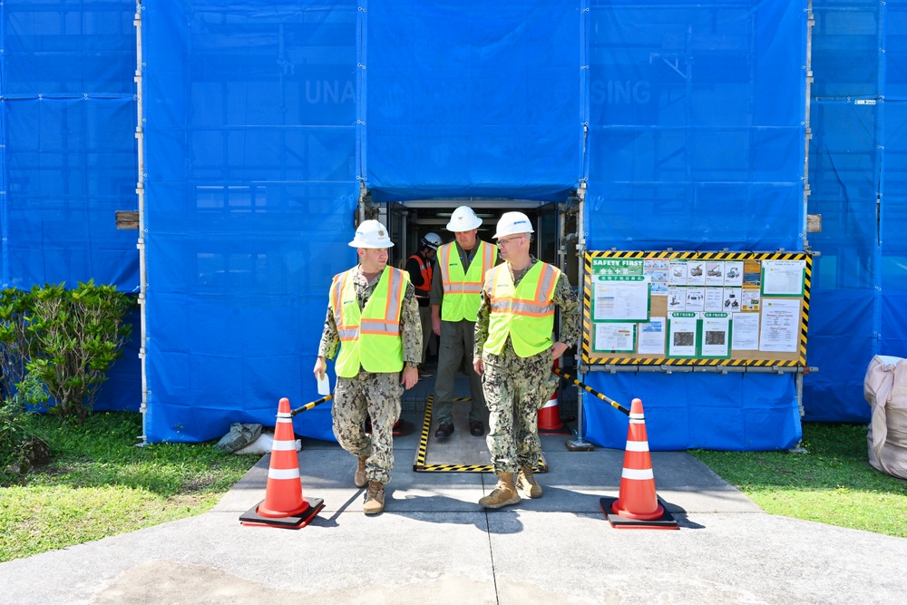 Commander, U.S. Naval Forces Japan Visits White Beach Naval Facility