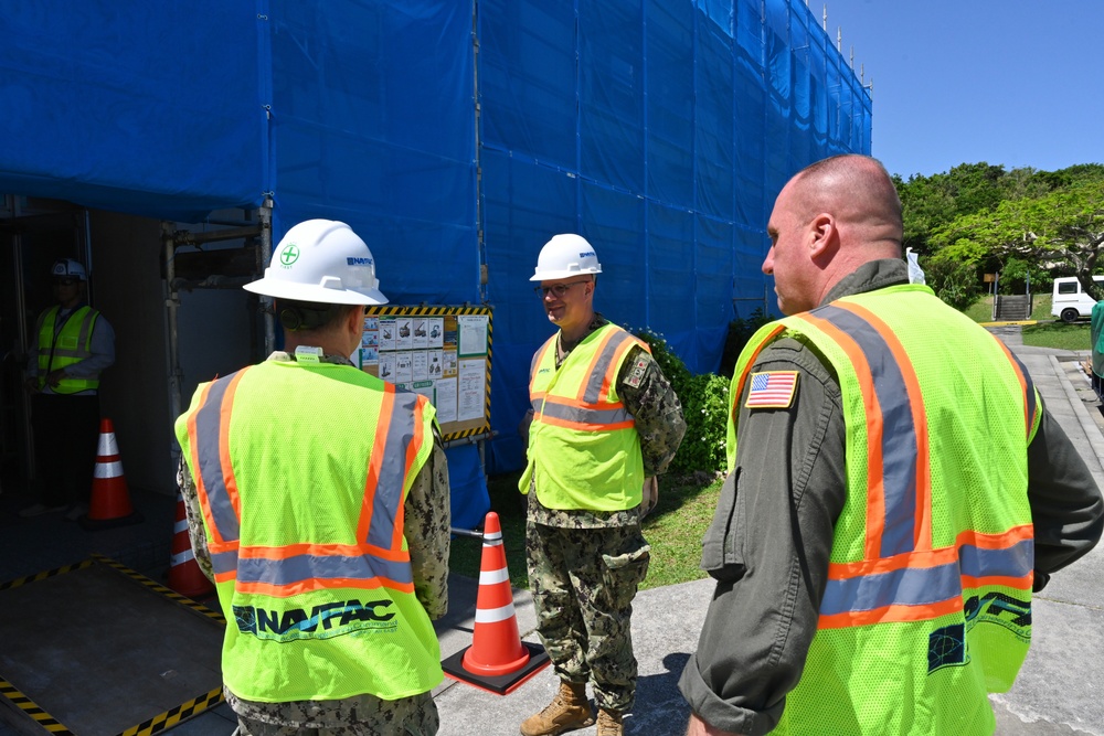 Commander, U.S. Naval Forces Japan Visits White Beach Naval Facility