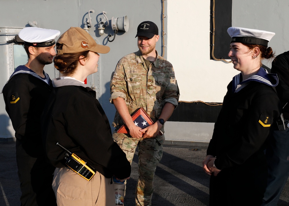 Danish Sailors Visit USS Wasp (LHD 1)