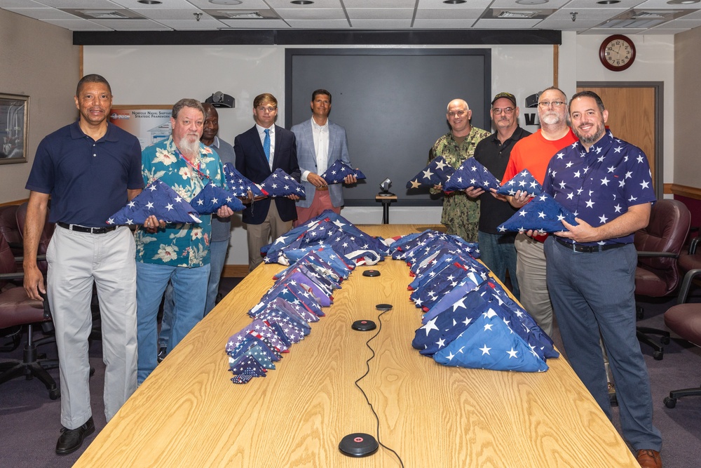 Norfolk Naval Shipyard Honors U.S. Flag and Veterans with Annual Flag Collection