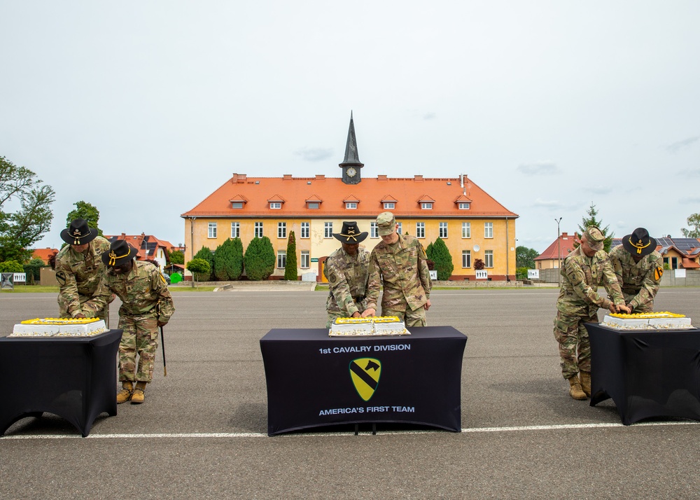 1st Cavalry Division Celebrates 249th Army Birthday in Boleslawiec, Poland