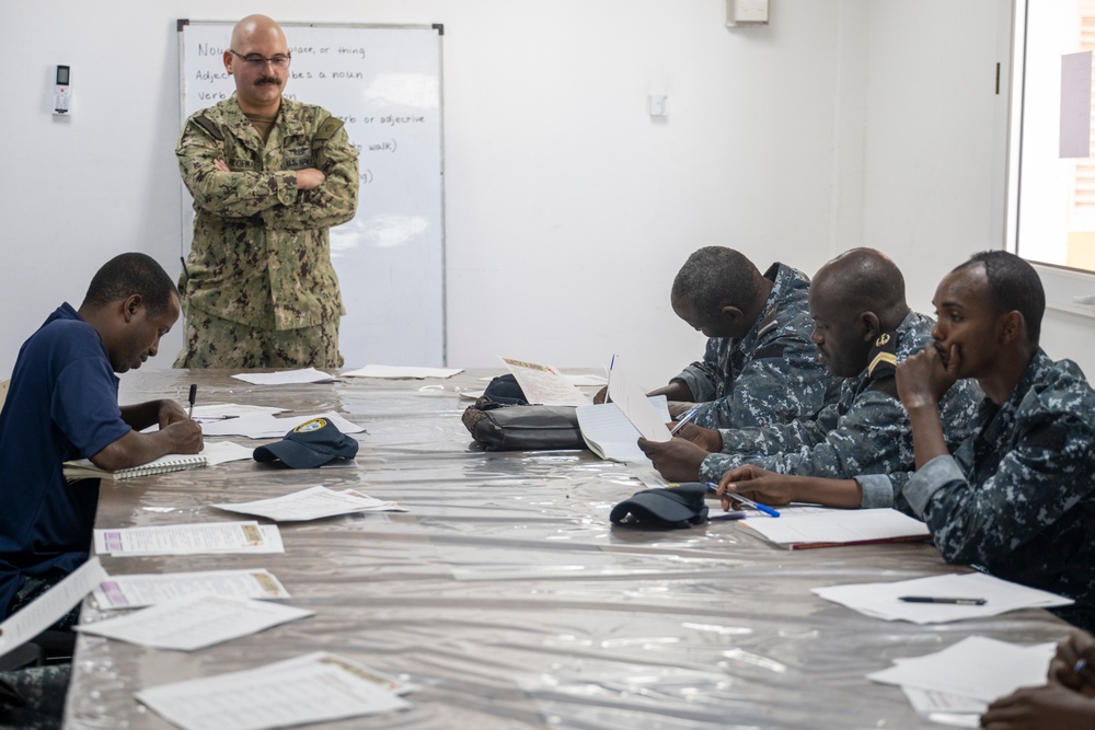 MSRON 10, Djiboutian Sailors Participate in Language Exchange