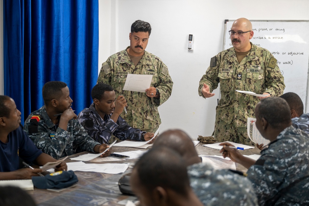 MSRON 10, Djiboutian Sailors Participate in Language Exchange