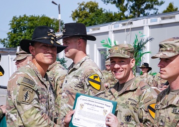 Wagonmaster Commander Presents Awards to Distinguished Leaders of the 1st Cavalry Division Sustainment Brigade