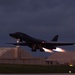 37th Expeditionary Bomb Squadron B-1B Lancers takeoff from Andersen AFB during BTF 24-6