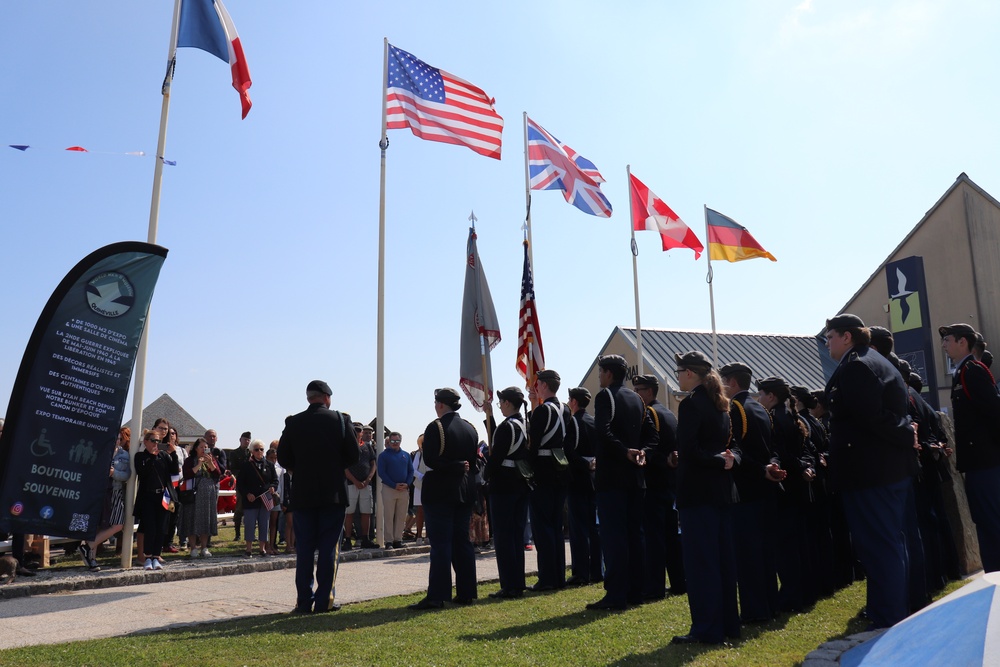 Wiesbaden High School JROTC Cadets Commemorate 80th Anniversary of D-Day in Normandy