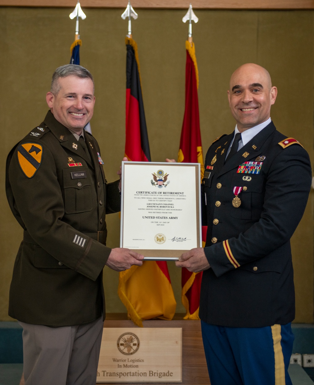 Lt. Col. Joseph M. Borovicka Retirement Ceremony