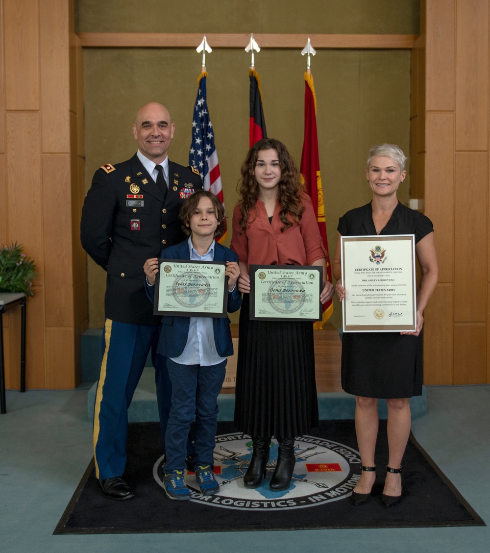 Lt. Col. Joseph M. Borovicka Retirement Ceremony