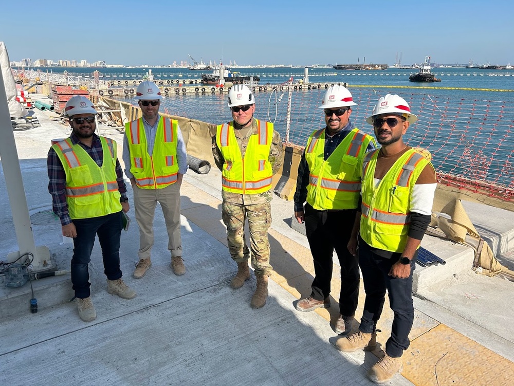 USACE Engineer Jeff Pohlig and TAM Team Visit Bahrain Naval Base Project