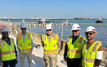 USACE Engineer Jeff Pohlig and TAM Team Visit Bahrain Naval Base Project