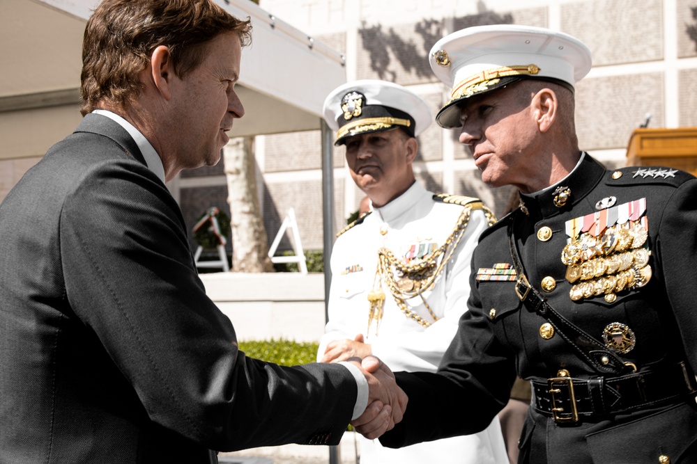 Commandant, Gen. Smith, speaks at Florence Memorial Day Ceremony