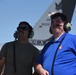 KTIV Morning Meteorologist Jacob Howard watches KC-135 flight preparation