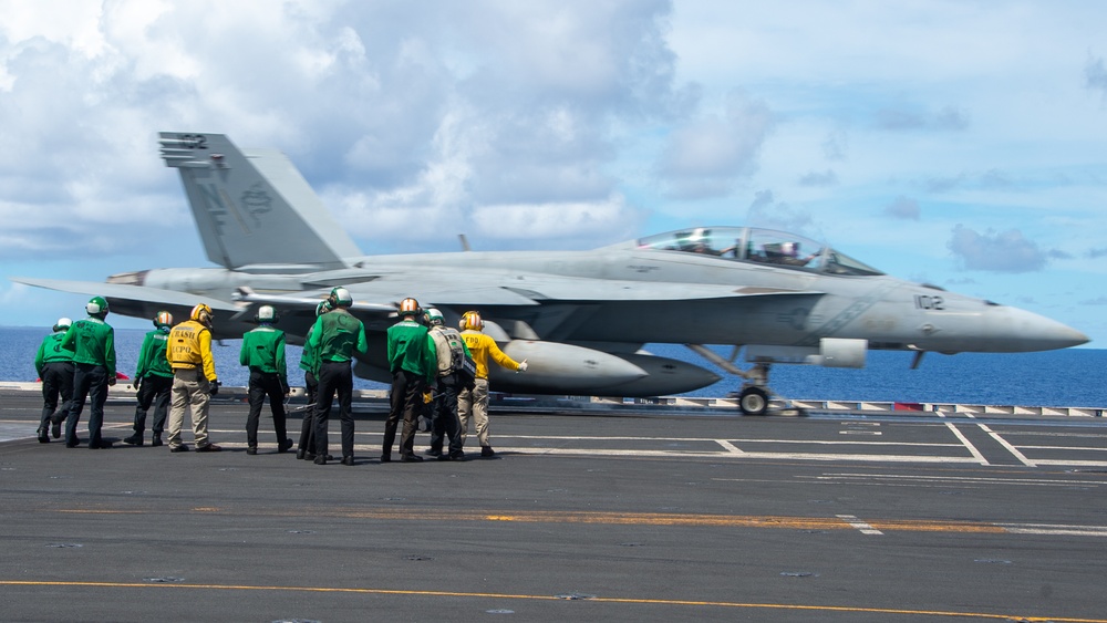 USS Ronald Reagan (CVN 76) conducts flight operations in support of Valiant Shield 2024