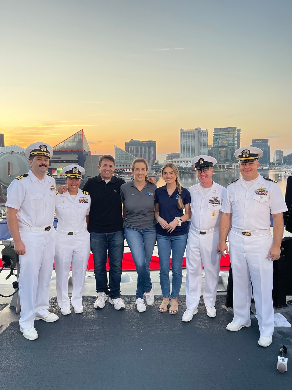 WMAR Baltimore Conducts Interviews Aboard the USS Marinette