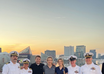 WMAR Baltimore Conducts Interviews Aboard the USS Marinette