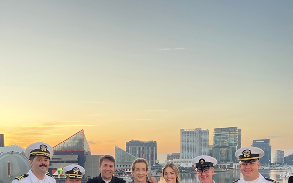 WMAR Baltimore Conducts Interviews Aboard the USS Marinette