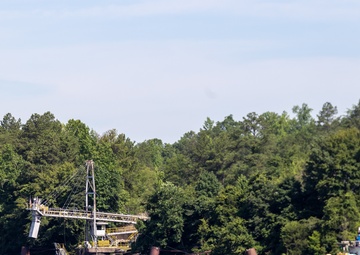 Coal Loader and Tug Boat at John Hollis Bankhead Lock