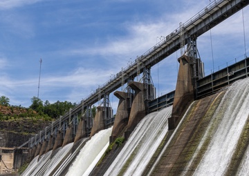 Water Cascades at John Hollis Bankhead Dam