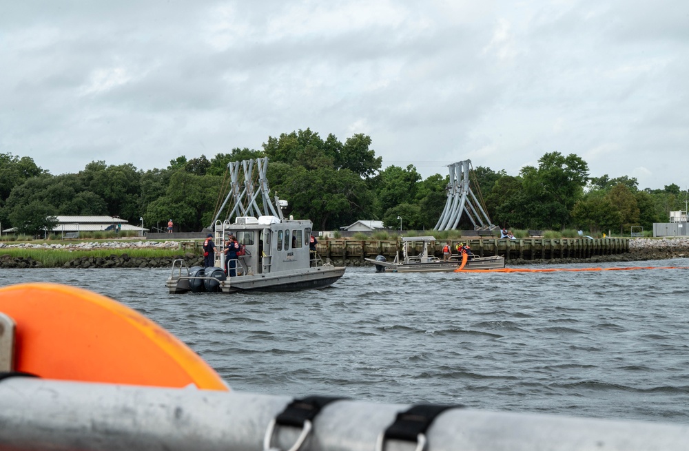 Coast Guard Conducts Oil Spill Response Exercise