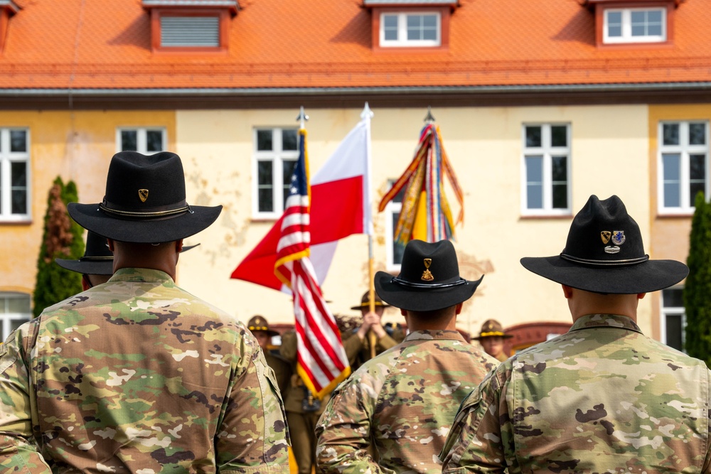 1st Cavalry Division, HHBN Change of Command ceremony in Bolewslawiec, Poland