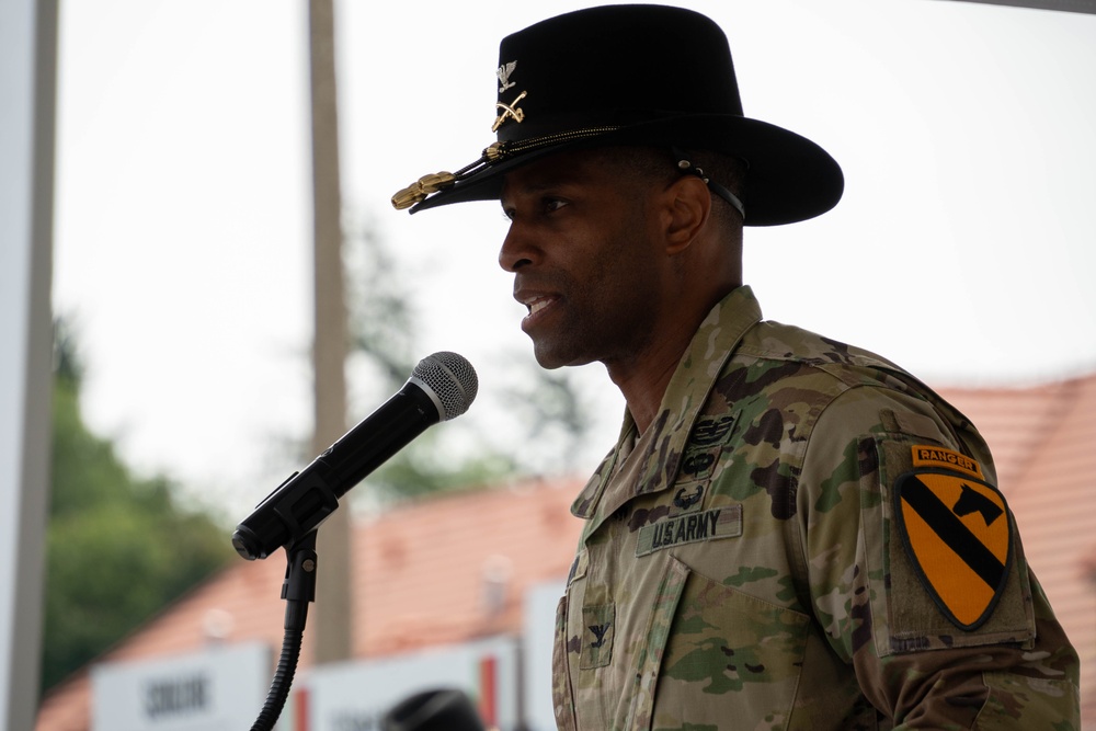 1st Cavalry Division, HHBN Change of Command ceremony in Bolewslawiec, Poland