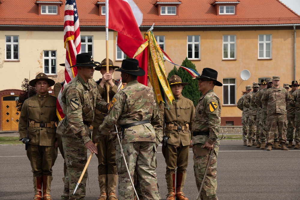 1st Cavalry Division, HHBN Change of Command ceremony in Bolewslawiec, Poland