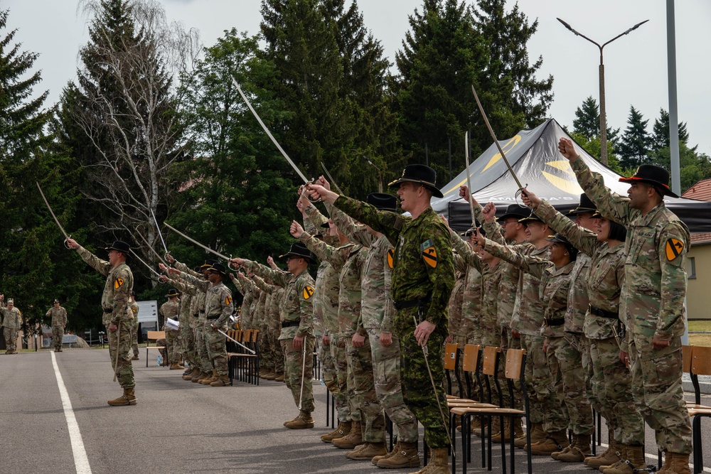 1st Cavalry Division, HHBN Change of Command ceremony in Bolewslawiec, Poland