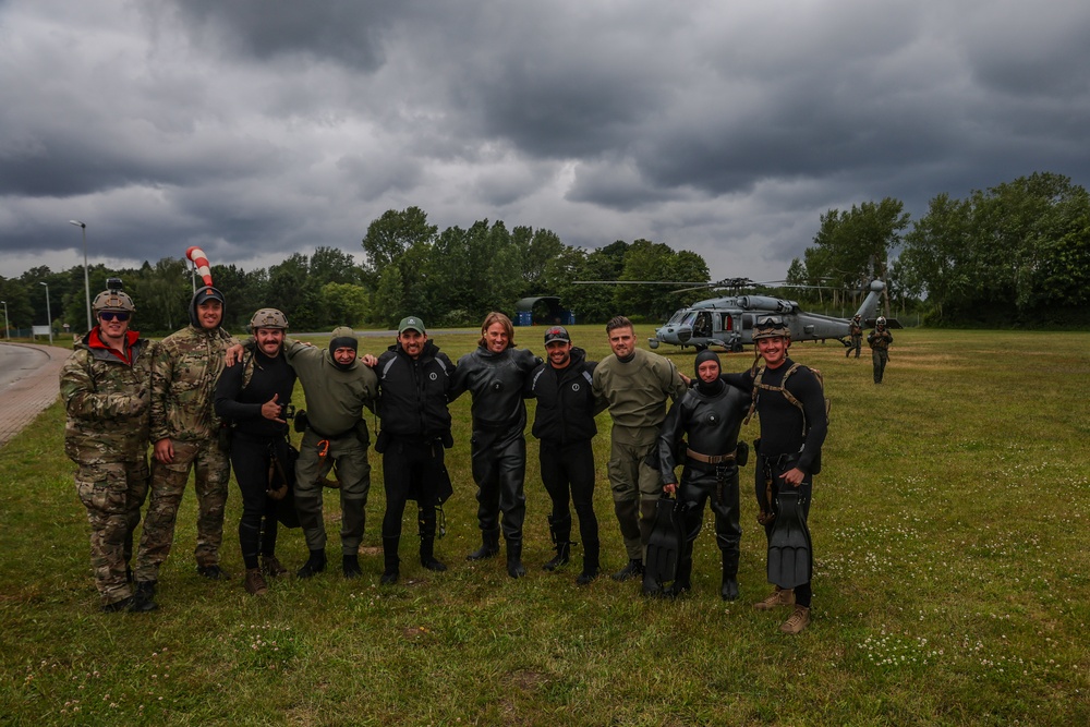 BALTOPS 24 EOD Floating Mine Response Drill