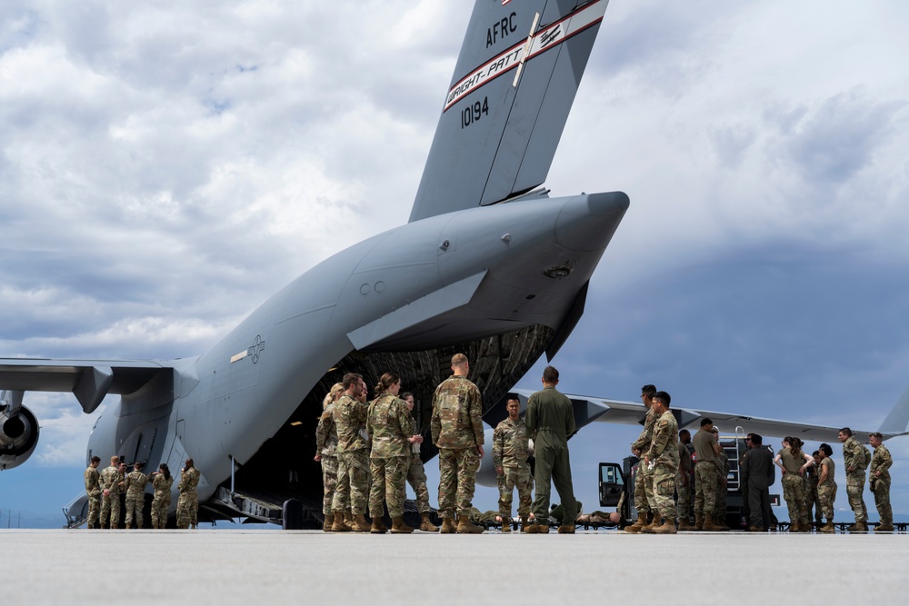 366th Medical Group participates in aeromedical evacuation training