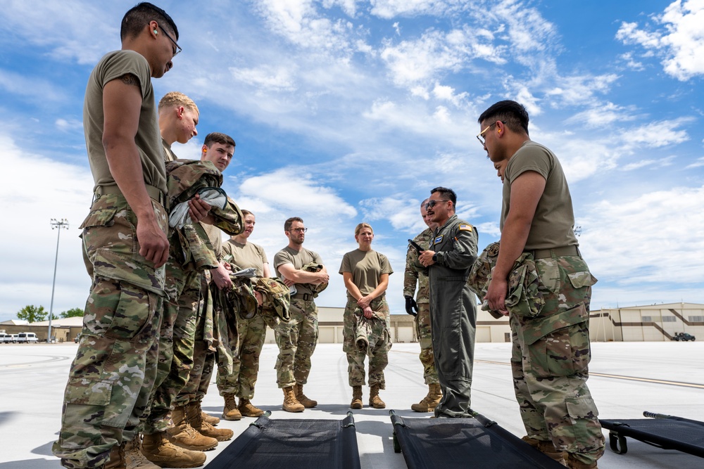 366th Medical Group participates in aeromedical evacuation training