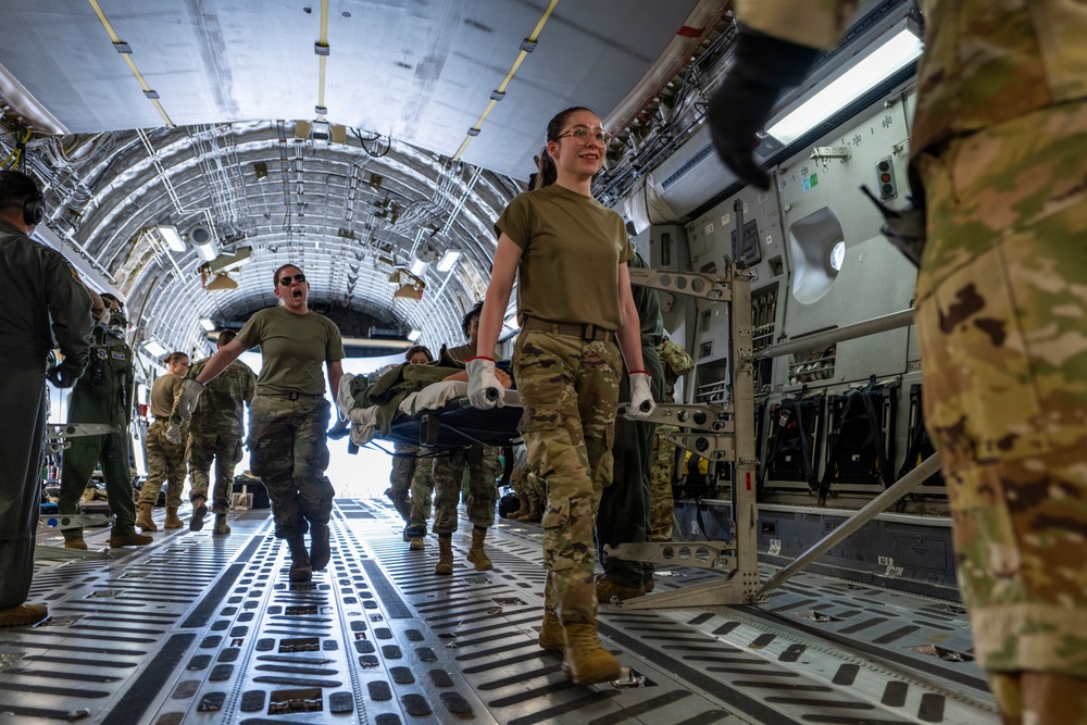 366th Medical Group participates in aeromedical evacuation training