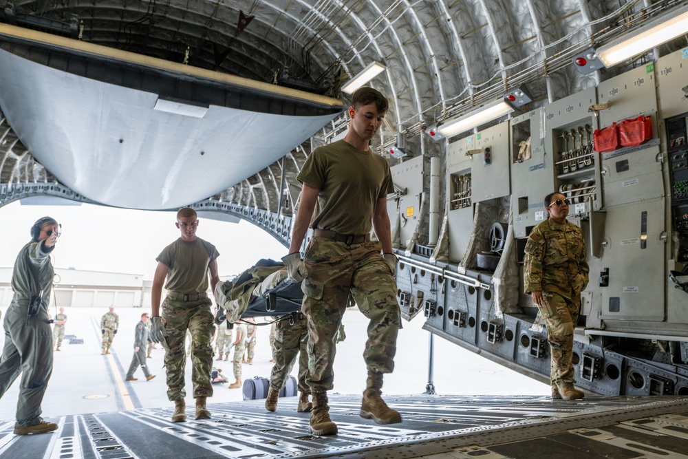 366th Medical Group participates in aeromedical evacuation training