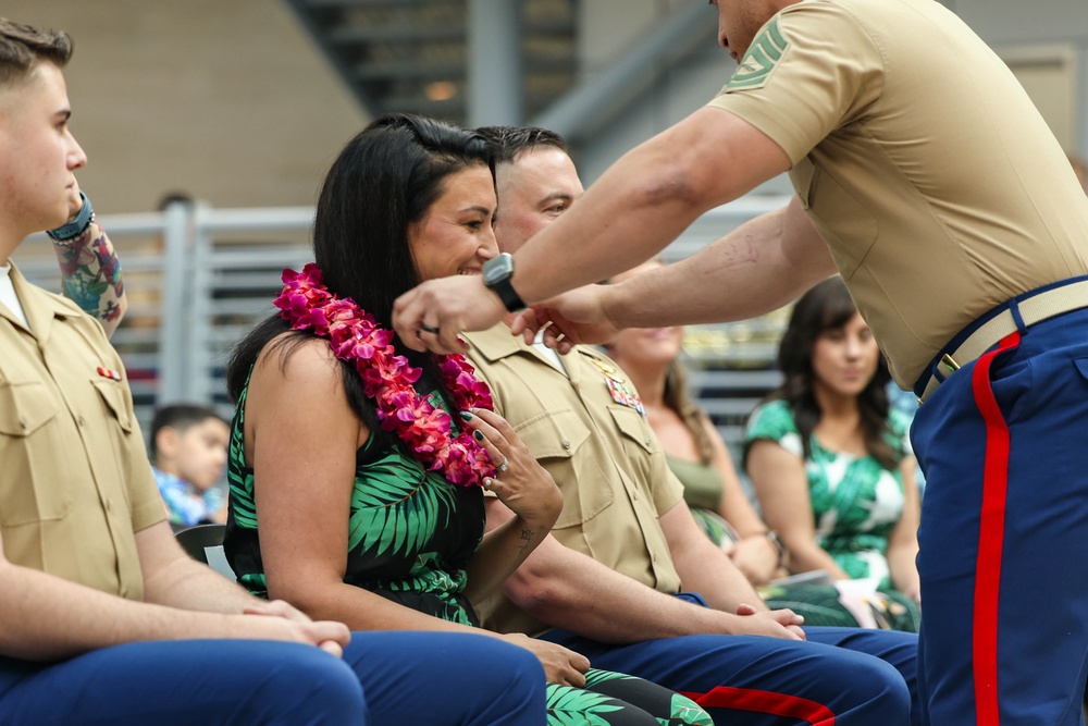 Master Sgt. Marple’s son participates in his retirement